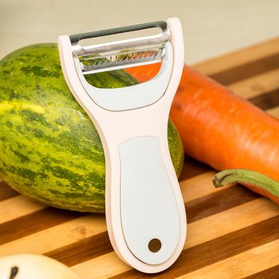 China Viable Two-in-one Kitchen Knife Stainless Steel Potato Fruit Grater Household Multifunctional Fruit Peeling Peeler for sale