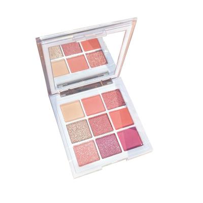 China Waterproof Custom 9 Colors Private Label Palette Eye Shadow Highly Pigmented Clean Cosmetic Shimmer Matte Eye Shadow for sale