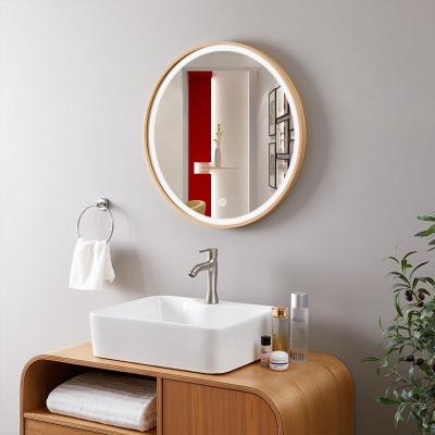 China Magnifying SAIRI Led Bathroom Mirror Speaker Music With Smart Lighted Round Makeup Mirror for sale