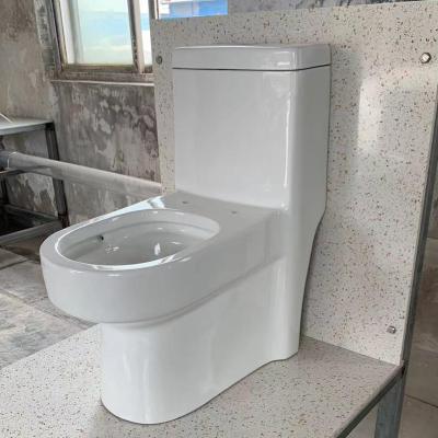 China Hot Selling SAIRI Wc Single-Flow Double-Flow Floor-Mounted Luxury White Ceramic Toilet Seat Siphonic Toilet Cabinet for sale