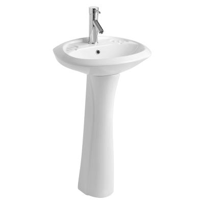 China SAIRI cheap ceramic pedestal washbasin from Nigeria modern soncap manufacturer for sale