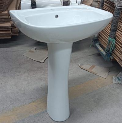 China SAIRI Henan factory modern high standard large size bathroom toilet basin with stand for sale