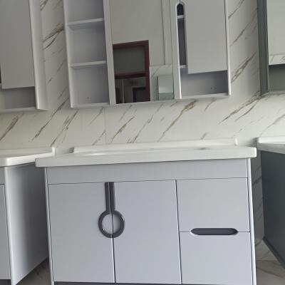 China 2021 modern cheap pvc bathroom cabinet for sale