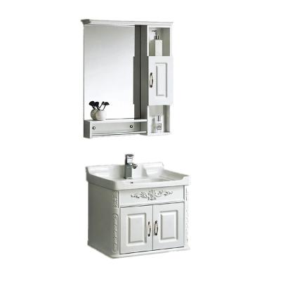 China HOT SALE Modern Bathroom Vanity With Lavatory Mirror Cabinet PVC 24 inch for sale