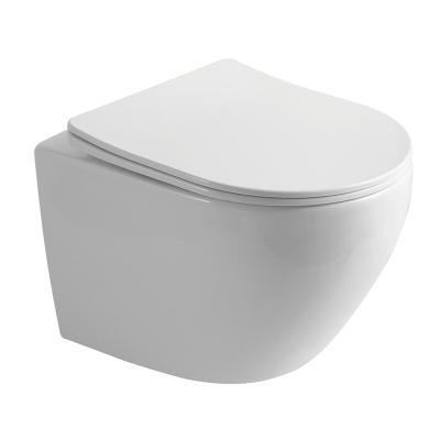 China Double-Flow Ceramic Wall Hung Toilet for sale