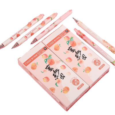 China Normal Cute Gel Pen Set With Logo Plastic Pen Gel Promotional Set 12 PCs / Unique Box Black Gel Pens for sale