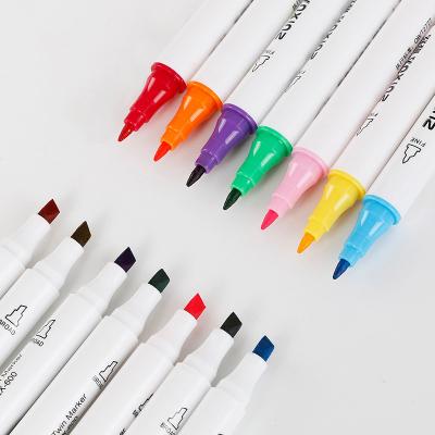 China Fine PP Plastic 36 Color Alcohol Ink Marker Set For Sketching Stationary Drawing Custom Logo Marker for sale