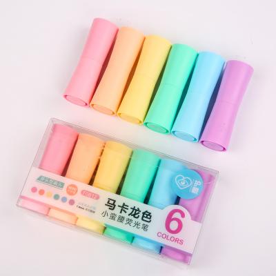 China Office & School Markers Promotional Gift Creative Enrollment Soft Highlighter Pen Oblique Pen Office Head Eye Care Student for sale