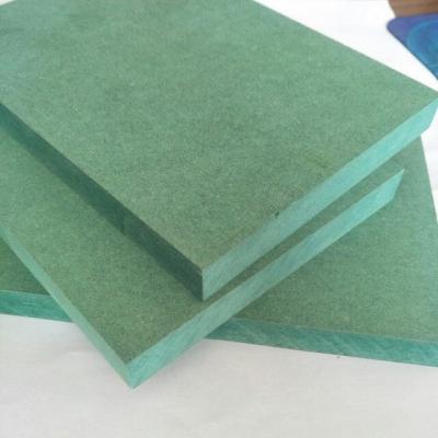 China Two Sides Moisture Proof Melamine Waterproof Green MDF Board for sale