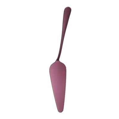 China Disposable stainless steel cake shovel pizza shovel fruit fork two-tooth dessert fork bakeware can be printed LOGO for sale