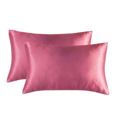 China 100% pure mulberry silk pillowcase anti-static 16mm/19mm/22mm/25mm silk pillowcases for sale