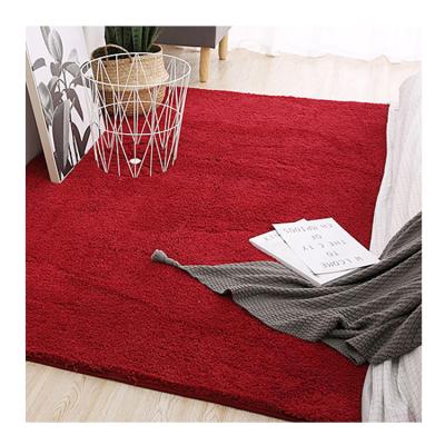 China Washable Blankets Red Polyester Single Room Bed Mat For Living Room for sale