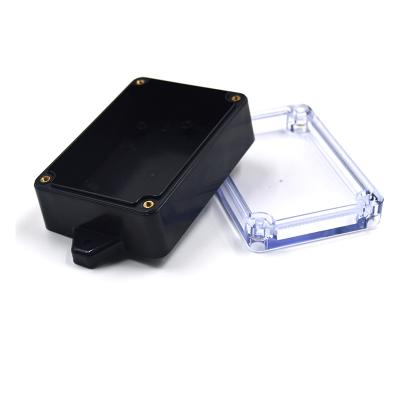 China Custom IP65 Wall Mounting Electronic Enclosure 35*60*85mm / 1.3*2.3*3.3 Inch Junction Box Plastic Waterproof Clear Case Cover for sale