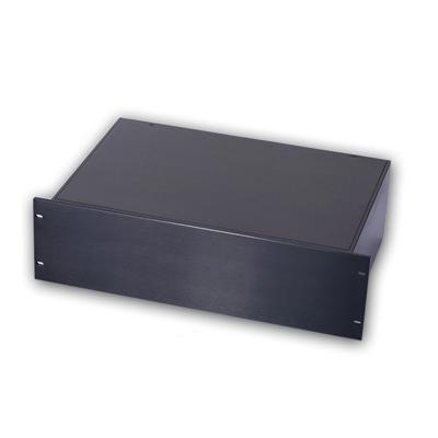 China Aluminum Box Rack 19 Inch 1U Aluminum Cabinet For Industrial Use To Put PCB Design And Electronics 133x482x295mm for sale