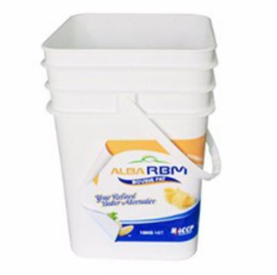 China Stick Label 20 Litre Paint Bucket White Paint Square Plastic Bucket for sale