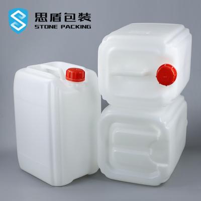 Cina HDPE traslucido bianco Jerry Can di stoccaggio chimico 41mm 20 litri in vendita