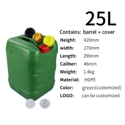 China 1.4KG envases químicos Jerry Can de empaquetado líquido de 5 galones 25 litros en venta