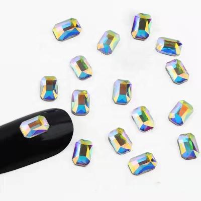 China Crystal Stones Nail Art Decorations Hot Sale Diy Alloy Nail Design Shiny Glass Rhinestones For Bag Charms 3d Customize OEM for sale