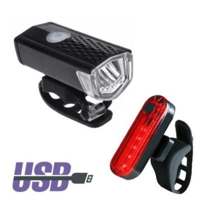 China Rechargeable Tail Light Aluminum Alloy Bicycle LED USB Headlight Front Rear Tail Lights Bike Recycling Warning Accessories for sale