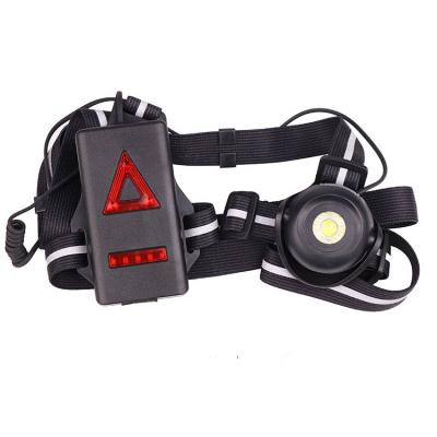 China Hot Selling 2 Mode USB Night Running Sports Stadiums Rechargeable Strong Waterproof Portable Lightweight Rear Warning Light For Hiking Camping for sale