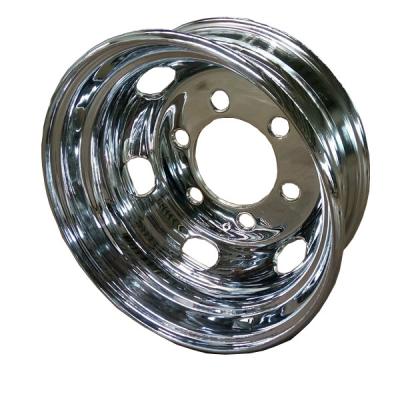 China Steel Truck Wheel Tubeless Rims Chrome Chrome 7.00-15 for sale