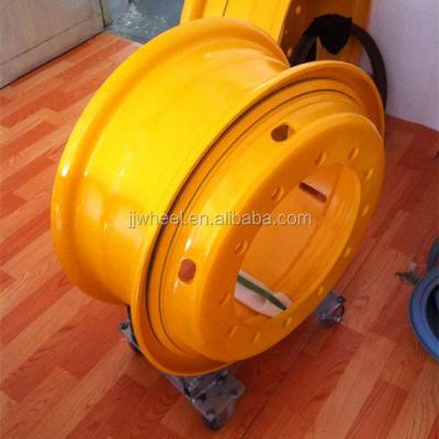 China Steel Three Piece Tube Steel 12.00-24 Inch Wheel Rim For ORT Vehicle for sale