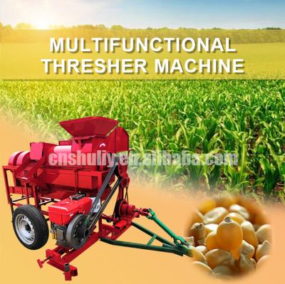 China food & Beverage Plant Maize Machine Farm Thresher Machine Maize Rice Thresher Machine With Engine for sale