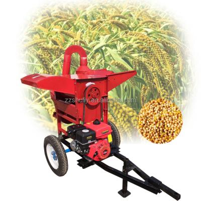 China food & Beverage Factory Mini Rice Sheller Machine Threshing Machine Manual Mini Wheat Rice Soybean Sorghum Thresher for sale