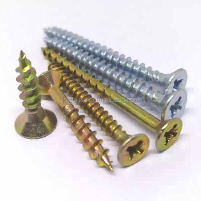 China Countersunk China DIN7505 MDF Fiberboard Screw/Double Pozi Countersunk Tornillos Spax Screws/Chipboard Screw for sale