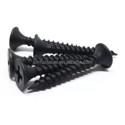 China Bugle Recommend  Black Self Tapping Phosphating Drywall Screws With Bugle Head Captive Screw for sale