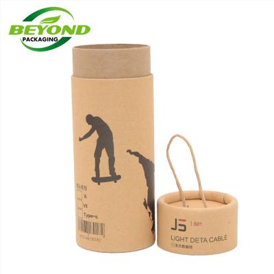 China Shenzhen Recyclable Beyond Paper Custom Natural Kraft Paper Tube Packaging With Logo For Knife Storage Drop Shipping Packaging for sale