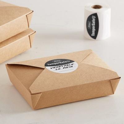 China Biodegradable Disposable Kraft Paper Container Takeaway Custom Printed Folding Eco Cardboard Food Packaging Box for sale