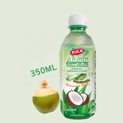 China OEM Natural High Quality Fresh Aloe Vera Drink With Pulp In Plastic Bottle for sale