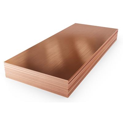 China Decoration Industry C10100 C12000 C12200 Red Copper Sheets 99% Pure Copper Plate for sale