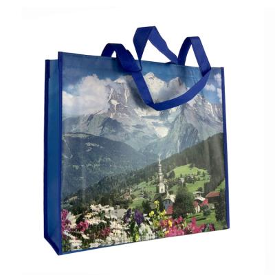 China Large 100% eco customer handled biodegradable non woven bags custom made with print for sale