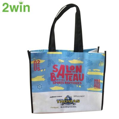 China New Hot Sale Promotional Foldable Laminated Nonwoven Bag Handled for sale