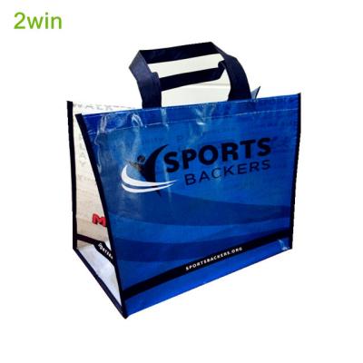 China Handled laminated customized large cangnan durable non woven pp customer bags with matte lamination for sale