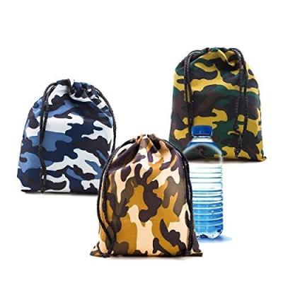 China Eco-friendly Heavy Duty Camouflage Style Travel Sport Outdoor Polyester Military Army Drawstring Bag for sale