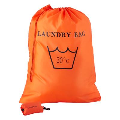 China Extra Large Foldable Washable Hospital Polyester Drawstring Wholesale Nylon Laundry Bag for sale