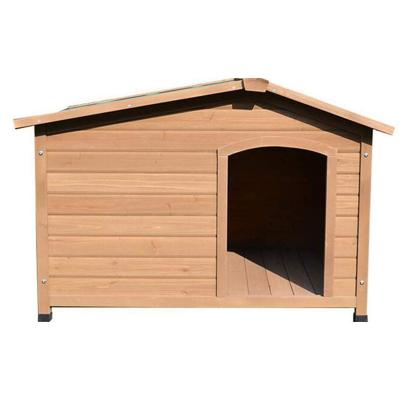 China Durable Kennel Outdoor Solid Wood Kennel Waterproof Easy Clean Medium And Washable Wooden Kennel House Villa Large Dogs Cat Nest F for sale