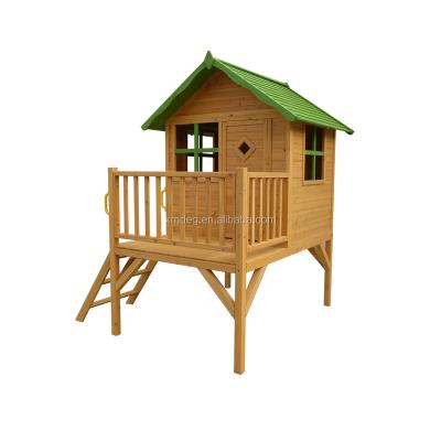 China Easily Assembled Wooden Kids Cubby House Playhouses For Kids for sale