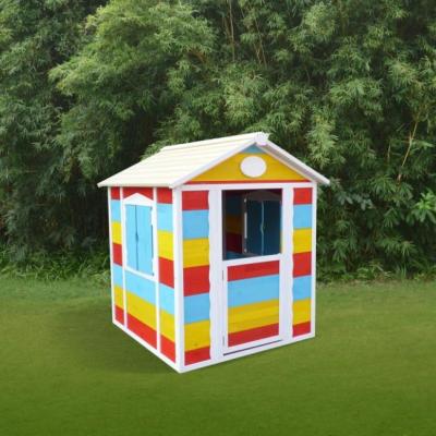 China Easily Assembled Wooden Cubby Indoor Cheap Garden Kids Playhouse for sale