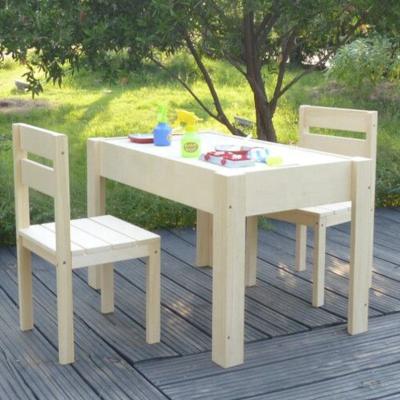 China Garden Game Toys Wooden Sandbox with 2 or 4 Chairs, Educational Wooden Toys, Special Design Kids Wooden Table with Chair Toys for sale