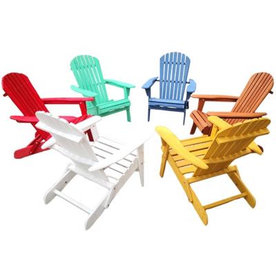 China High Quality Eco-Friendly Waterproof Outdoor Beach Garden Lounge Classic Folding Hardwood Adirondack Patio Chairs Furniture for sale