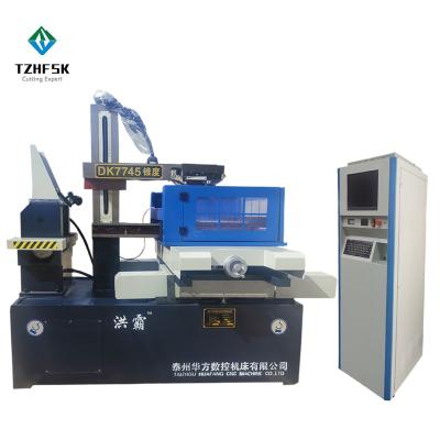 China Factory CNC Wire Cutting Machine DK7745 EDM Machine With High-speed Cabinet Computer EDM Spark Erosion Machine for sale