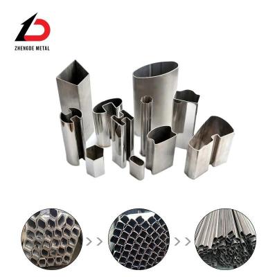 China Special Shape Tube Pipe Fabrication Factory Custom Special Shaped Section Welded Steel 304 201 316 Triangle Stainless Steel GB for sale