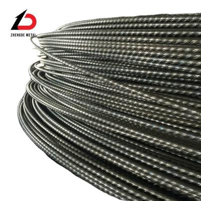 China Fios de aço preço ASTM A421 3.8mm 4mm 5mm 6mm 1670MPa 1770MPa Indentado PC fio de baixo relaxamento pretensão concreto fio de aço com preço barato à venda