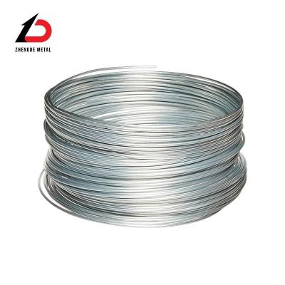 China Ventas directas de fábrica Swg AWG Bwg Gauge 5-10 Tamaño personalizado alambre de acero de bajo carbono en caliente sumergido Gi alambre de acero galvanizado venta al contado en venta