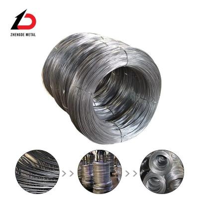 China SAE1008b SAE1006 S45c 77b 82b 5.5mm Spring Steel Wire Swrm Stkm11A Hot Dip Galvanized Metal Wire Te koop