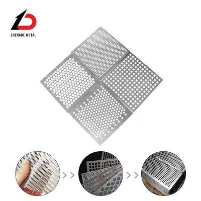 China Venta de fábrica de aluminio/acero inoxidable 304 Panel metálico perforado/malla metálica perforada en venta